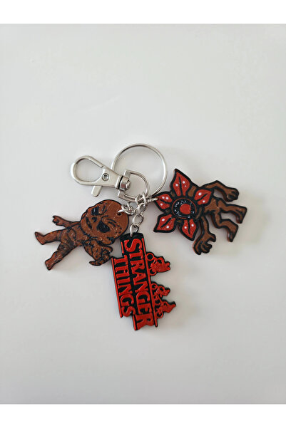 Orvia Life سلسلة مفاتيح فضية على شكل ديموغورغون من مسلسل 'سترينجر ثينجز'، زين...