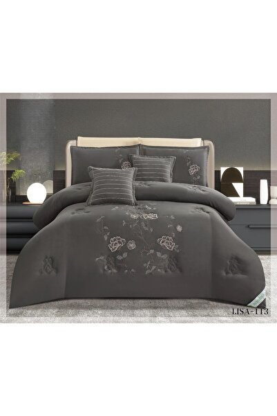 ROSHAN مفرش ليسا نفرين مطرز من المايكروفايبر الناعم 230×250