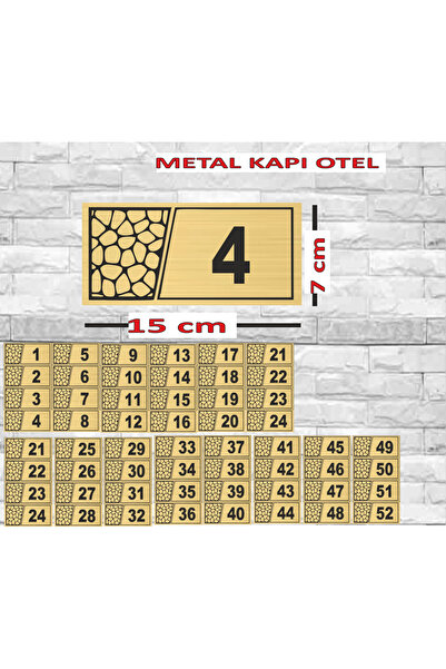 sıradışıhediyem أرقام غرف الفنادق من 1 إلى 52، أرقام الطوابق، أرقام الطاولات ...