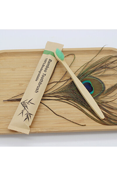 Choice6 ١٠٠ فرشاة أسنان من بامبو الأخضر، ١٠٠ فرشاة أسنان صديقة للبيئة قابلة ل...