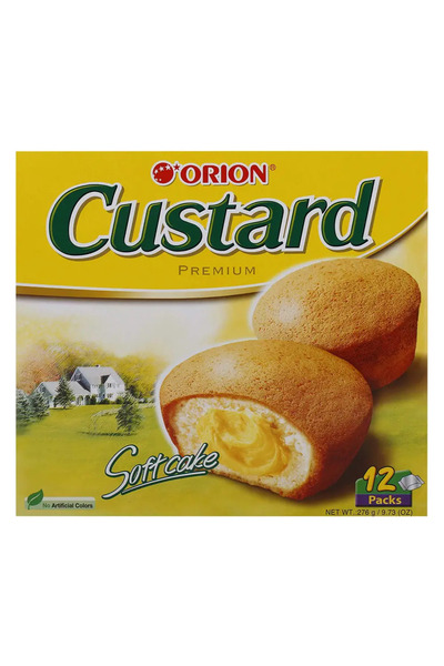 Orion كيكة ناعمة محشوة بحشوة الكاسترد الفاخرة - 12 × 23 غرام