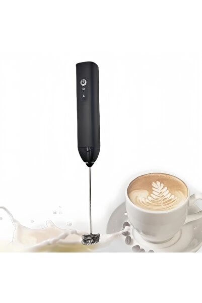 Choice <0.5L black MINI Milk Frother USB Rechargeable 3 Speeds Foam Maker Cof...