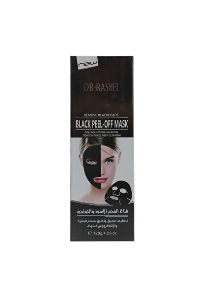DR.RASHEL قناع أسود قابل للتقشير، يشد المسام وينظف بعمق - 120 غرام