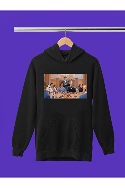 MAGORS سويت شيرت بقلنسوة من القطن مطبوع عليه بابلو إسكوبار بأكمام طويلة مبطن ...