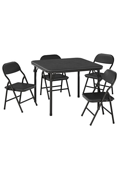 Garvee Table Chairs Set of 4,Folding Kids Table Chairs Set,Space Saving for P...