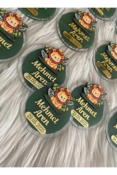 Gökçem hediyelik 20 adet aslanlı magnet bebek hediyelik