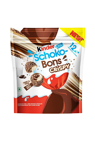 Kinder قطع شوكولاتة لذيذة مقرمشة من شوكو بونز - 67.2 غرام