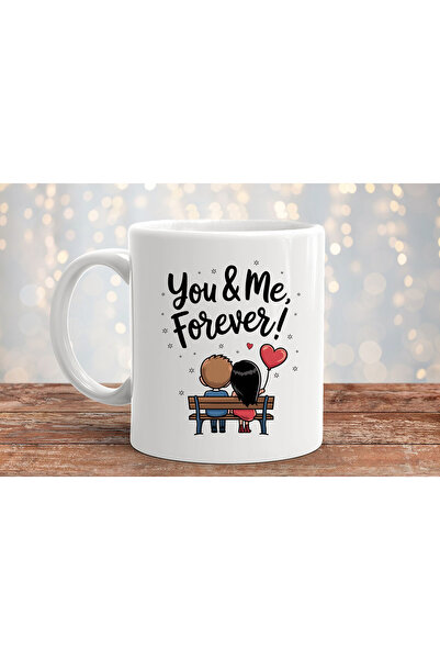 MODA February 14 Valentine's Day Printed Gift Porcelain Mug