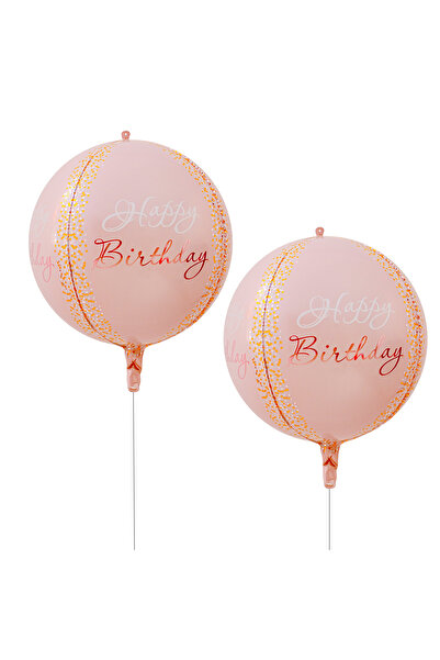 Choice 18inch 22inch Pink 2pcs 10pcs 18 Inch Round Happy Birthday Balloons Se...