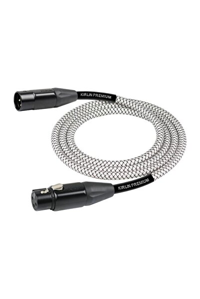 Kırlın MWB-220-BEG-6M-WT Beyaz Mikrofon Kablosu (6 Metre) | Şık Beyaz Tasarım...