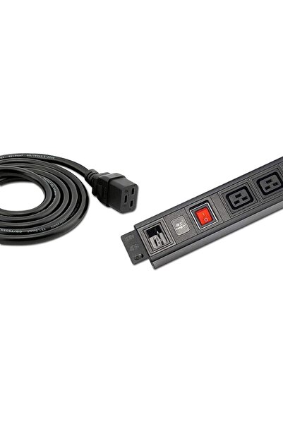 PrimeX Plus PrimeX PX-SRV15 2 Metre 3x1.5mm C19 UPS/Server Power Kablo, 3X1.5mm Server Güç Kablosu, 2 Metre C19