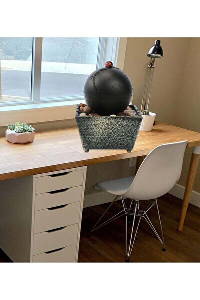 LC نافورة مياه داخلية مزخرفة بتصميم كرة عصري للمنزل والمكتب