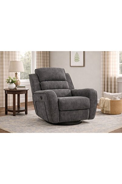 N.zone كرسي استرخاء هزاز دوار - كرسي استرخاء مريح و عصري