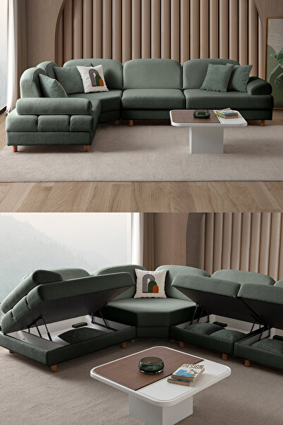 Eymense Aries Modüler Köşe Koltuk Takımı M Yeşil