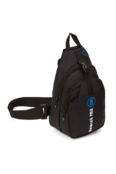 Newish Women's Fabric Crossbody Chest and Shoulder Bag with USB Headphone Jack