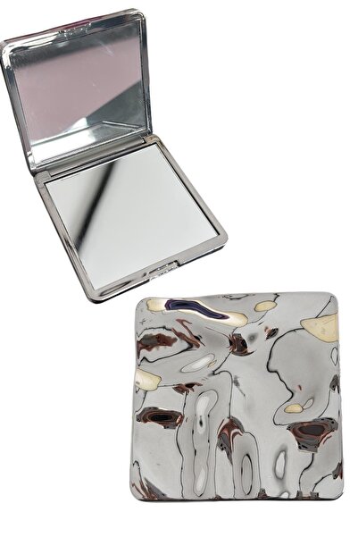 TAKIŞTIR Gümüş Renk Cep Aynası