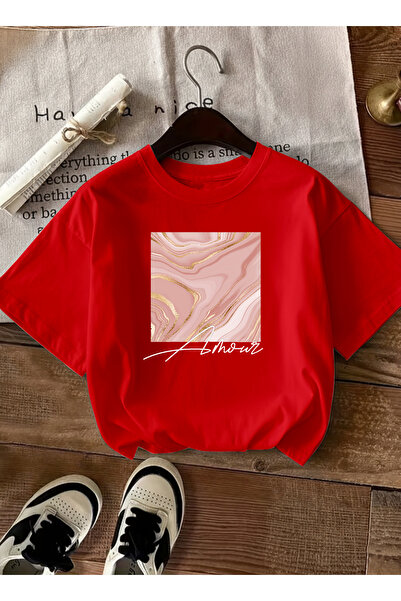 caddekombin Γυναικείο μπλουζάκι σε ροζ χρυσό, λαμπερό γραφικό σχέδιο με τύπωμ...