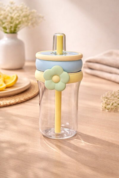 Kitchen Way Figured Polycarbonate Water Bottle 550 ml Bpa Free Lightweight Du...