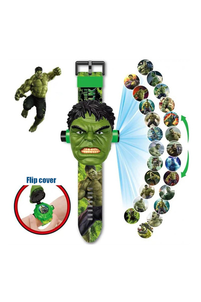 Choice1 Hulk-01 Disney Spiderman 24 Projection Watch Captain America Iron Man...