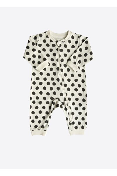 kitikate بذلة باندا عضوية مطبوعة بسحاب إيكرو