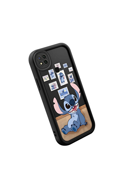 CASEVIBE Redmi 9C Uyumlu şık yüksek kaliteli Stitch desenli silikon kılıf