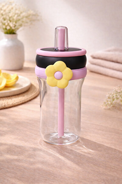 Kitchen Way Figured Polycarbonate Water Bottle 550 ml Bpa Free Lightweight Du...