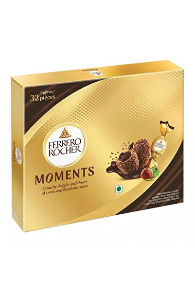 Ferrero شوكولاتة روشيه مومنتس المقرمشة مع قلب من الكاكاو وكريمة البندق - 185....