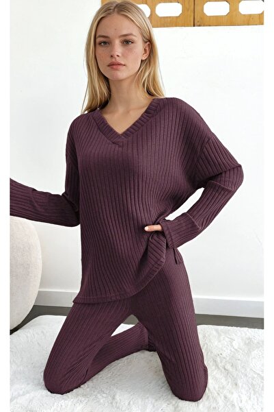 CARLA MARA Reported Fabric Long Sleeve Pajama Set