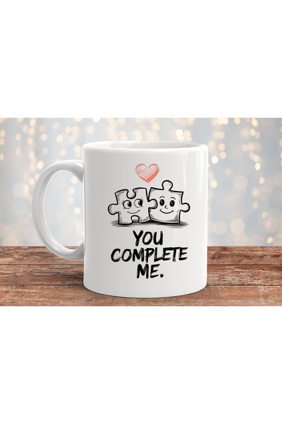 MODA February 14 Valentine's Day Printed Gift Porcelain Mug