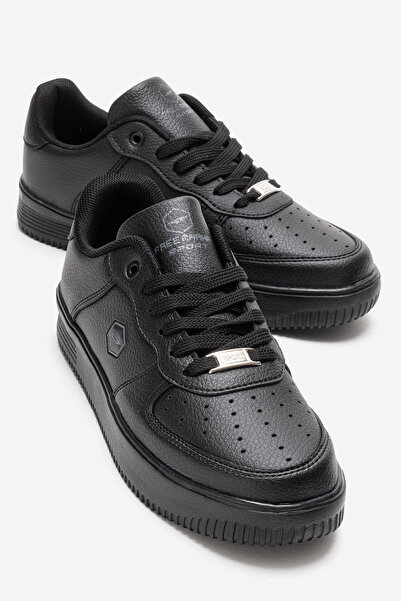 CCWAY AYAKKABI Дамски маратонки с връзки ЧЕРНИ ЧЕРНИ