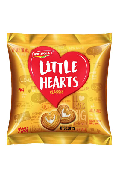 Britannia بسكويت ليتل هارتس الكلاسيكي على شكل قلب - 33 غرام