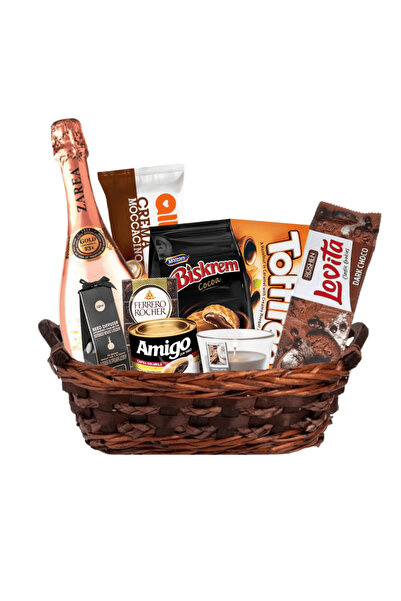 cos-cadou.ro Premium Gift Basket "Royal Gold Celebration" with Delicacies and...