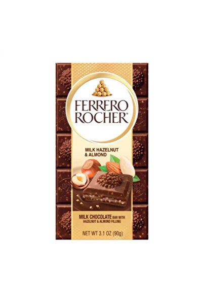 Ferrero لوح شوكولاتة روشيه بالحليب والبندق واللوز - 90 غرام