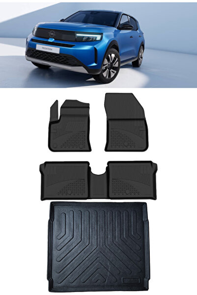 Sahler Opel Frontera 2025 ve Sonrası Elektrikli 4.5D Paspas 3D Rizline ALT Ba...