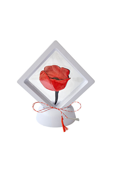 Abundo Martisor Poppy Flower Brooch