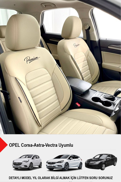 GM-DESIGN Premium Series Luxury Linen Car Seat Cover (Opel Corsa-Astra-Vectra...