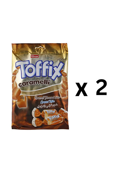 Elvan Toffix Caramelli, Caramel Toffee Pack- 2X300gms