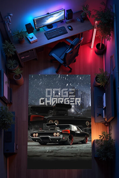 THEMODERNHANE Gamer Genç Odası Halısı Kaymaz Taban Makinede Yıkanabilir Gamin...