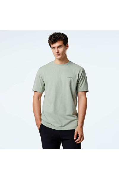 Columbia CSC M Basic Logo Erkek Yeşil Günlük T-Shirt