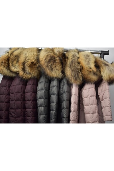 coolforkids.ro Girls' jacket with goose down filling, natural fur collar