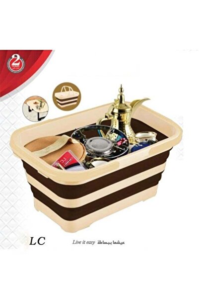 LC 20L Collapsible Picnic and Serving Basket – Multi-Purpose Storage Tub for ...