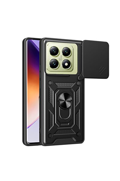 SKYDDAR INNOVATION Husă pentru Xiaomi 14T, CamShield, inel magnetic, set auto...