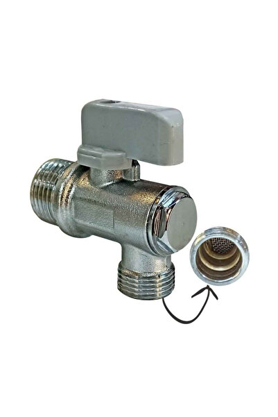 HkTeknik Aç Kapa Vanalı Filtreli Taharet Su Musluğu Sağlam Ara Musluk Wc Kloz...