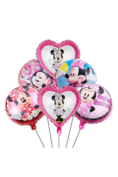 Choice6 6pcs A Minnie Mouse Birthday Party Decoration Girls Disposable Tablew...