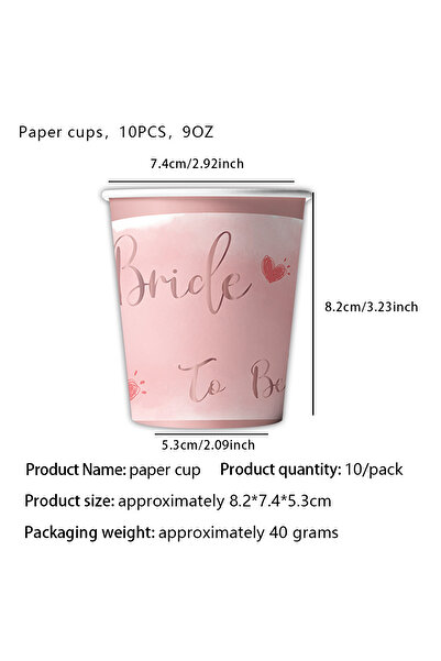 Choice طقم أدوات مائدة للاستخدام مرة واحدة مكون من 10 قطع للعروس، يتضمن أطباق...