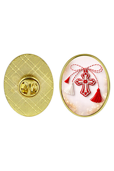 OEM Martisor brooch with Cross pattern