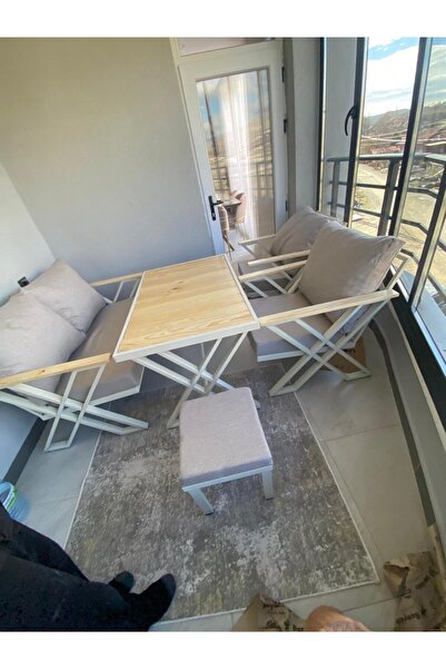 Kurtsoy X ANKA 2li metal balkon & bahçe takımı