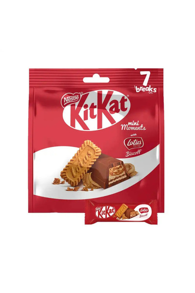 Nestle كيس شوكولاتة كيت كات ميني مومنتس لوتس - 116.2 غرام
