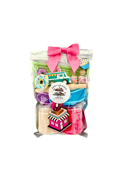 HAPPY LIFE MAGIC Mini Donut Shop Sensory Dough Kit for Kids Creative Play Set