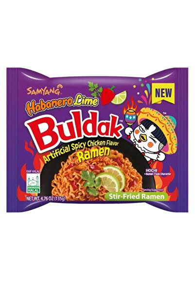 samyang buldak Tăieței Instant Coreeni Habanero Lime, Super Picanți, Certific...